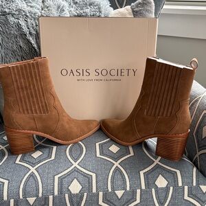 Society Brown Ankle Boots for Women - The Addison Boot